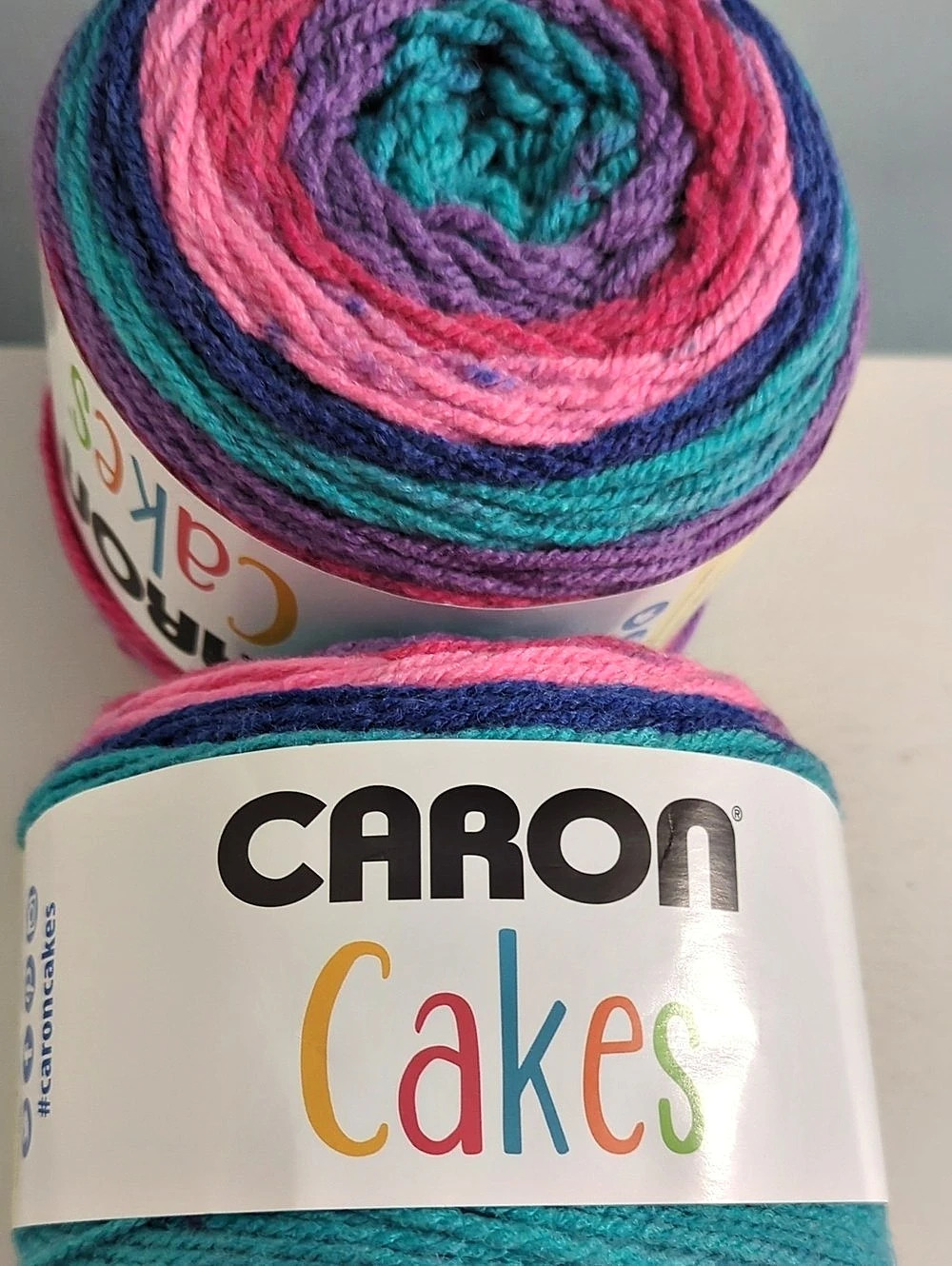Caron Cakes Multicolor Mixed Berry Acrylic Wool Yarn NWT Two Skeins